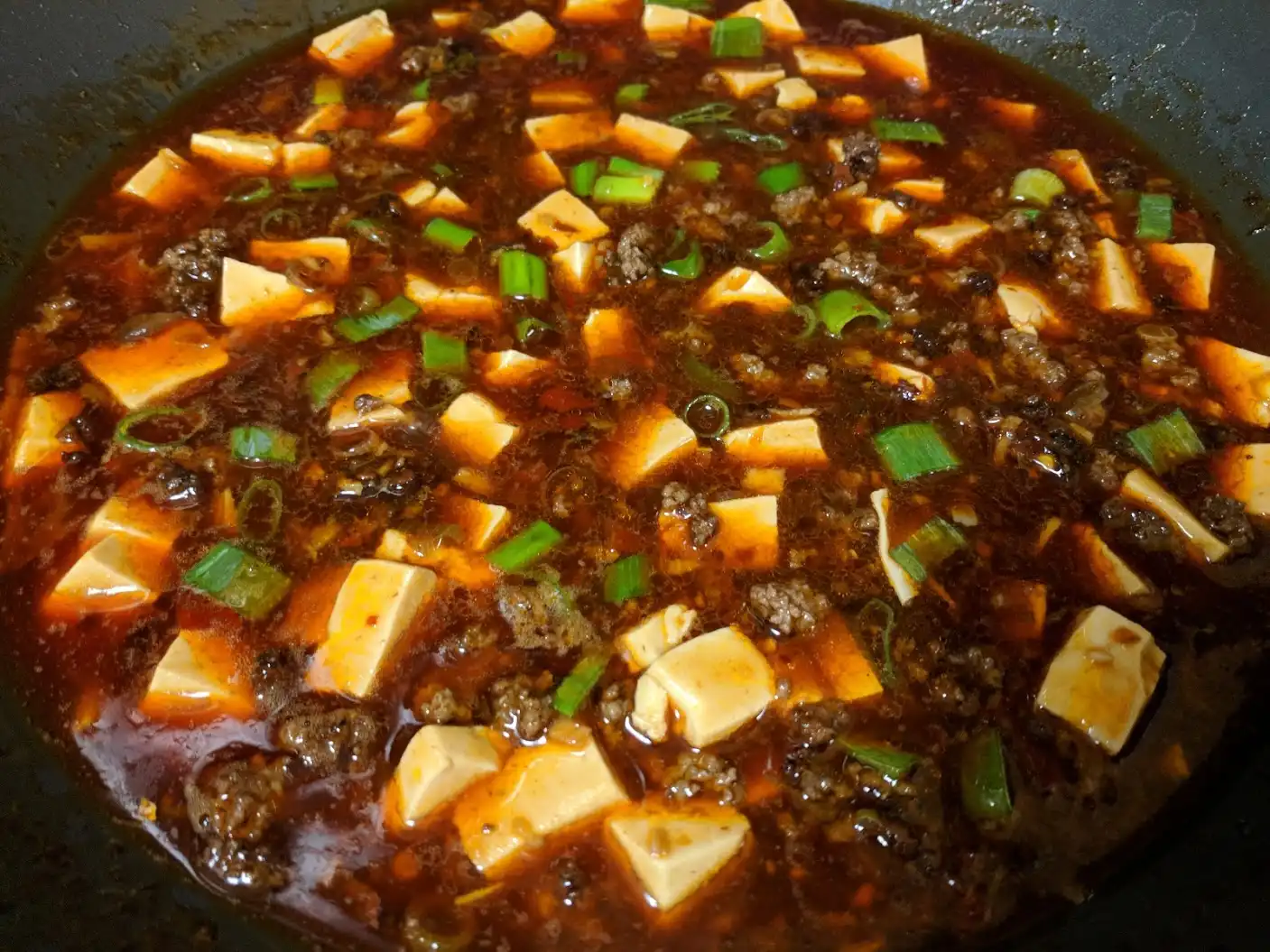 Mapo Tofu Over Rice
